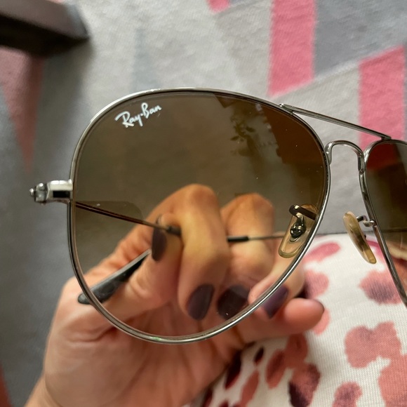 Ray Ban- Aviator original- metal gun frame & brown glass main image 4
